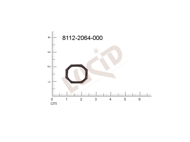 fancy shape oval other without loops / attaching holes 15.0x13.0mm