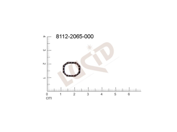 Tvarový výlisek oválné bez oček (svěšovacích dírek) 13.0x10.0mm