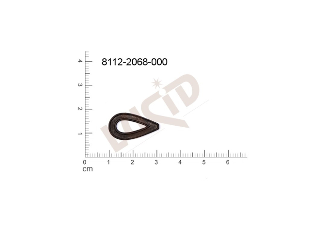 fancy shape drops other without loops / attaching holes 21.0x11.0mm