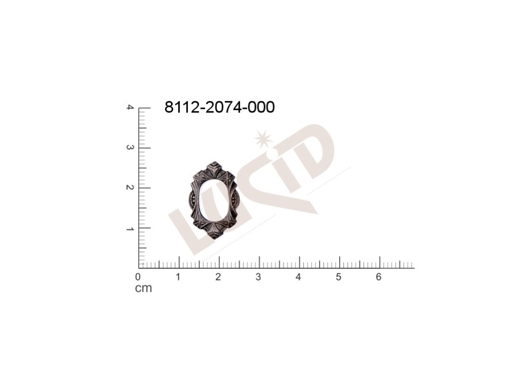 Tvarový výlisek oválné ostatní bez oček (svěšovacích dírek) 20.0x13.0mm