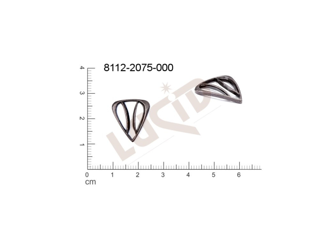 fancy shape triangles other without loops / attaching holes 18.0x15.0mm