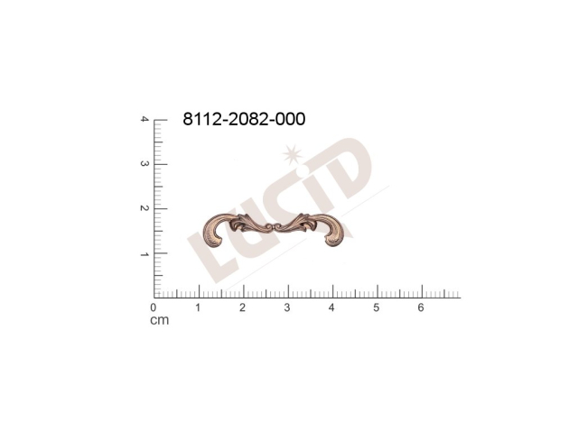 Tvarový výlisek ostatní bez oček (svěšovacích dírek) 30.0x8.0mm