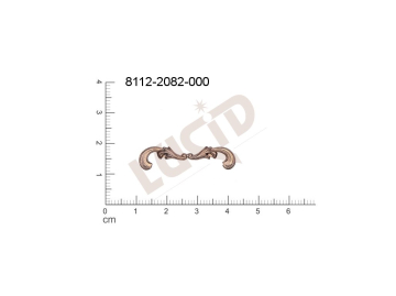 fancy shape other without loops / attaching holes 30.0x8.0mm