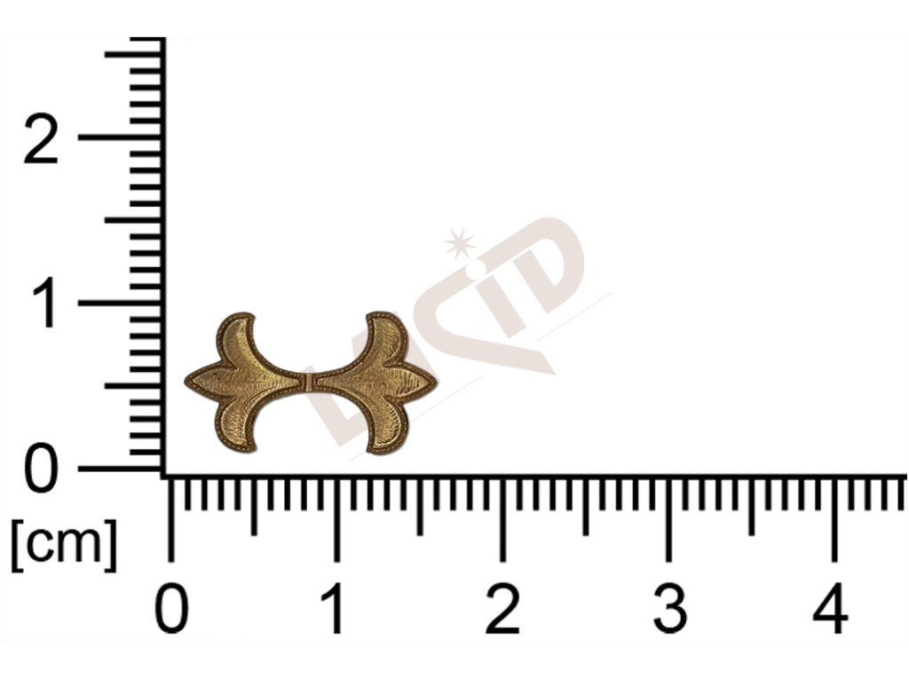 Tvarový výlisek rostlinné motivy kytky, květinové motivy bez oček (svěšovacích dírek) 16.0mm