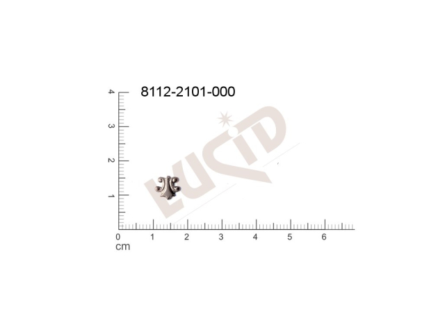 Tvarový výlisek ostatní bez oček (svěšovacích dírek) 9.0x7.0mm