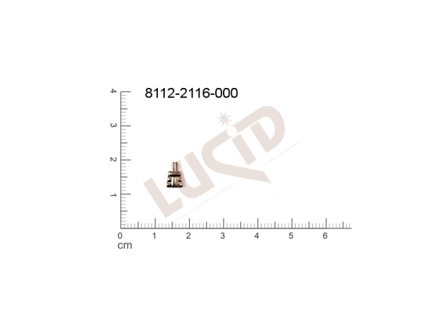 Tvarový výlisek ostatní bez oček (svěšovacích dírek) 8.0x4.8mm