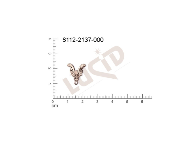 fancy shape other with 1 loop / attaching hole 15.0x14.0mm