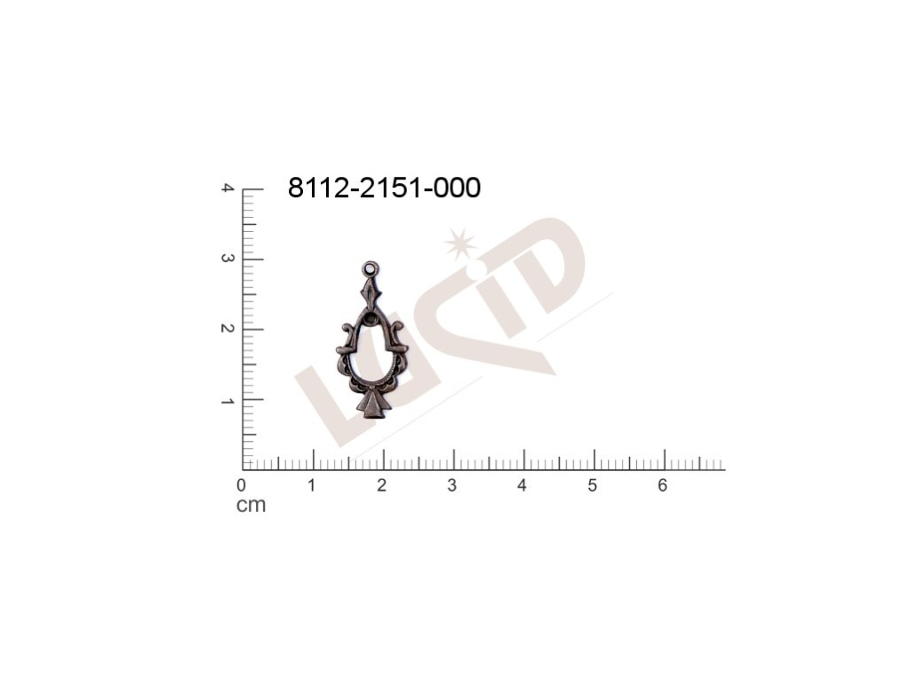 fancy shape drops other with 1 loop / attaching hole 23.0x10.0mm