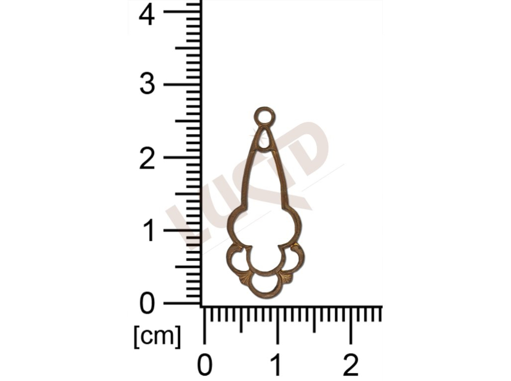 fancy shape other with 1 loop / attaching hole