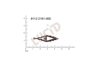 fancy shape other with 1 loop / attaching hole 35.0x9.0mm