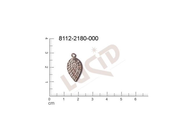 Tvarový výlisek ostatní s 1 očkem (svěšovací dírkou) 20.0x10.0mm