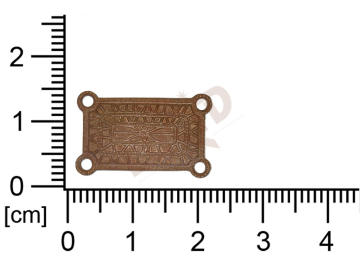 fancy shape quadrangle other with 2 loops / attaching holes 