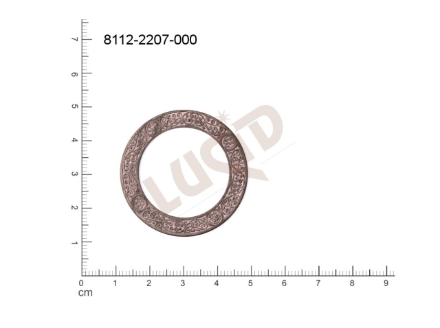 Tvarový výlisek kulatý bez oček (svěšovacích dírek) 39.0mm