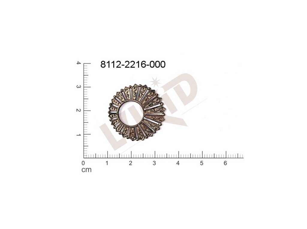 Tvarový výlisek kulatý bez oček (svěšovacích dírek) 24.0mm