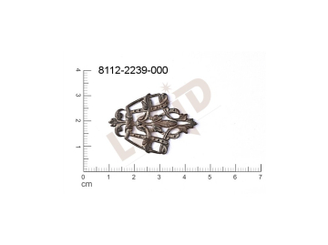 Tvarový výlisek bez oček (svěšovacích dírek) 32.0x23.0mm