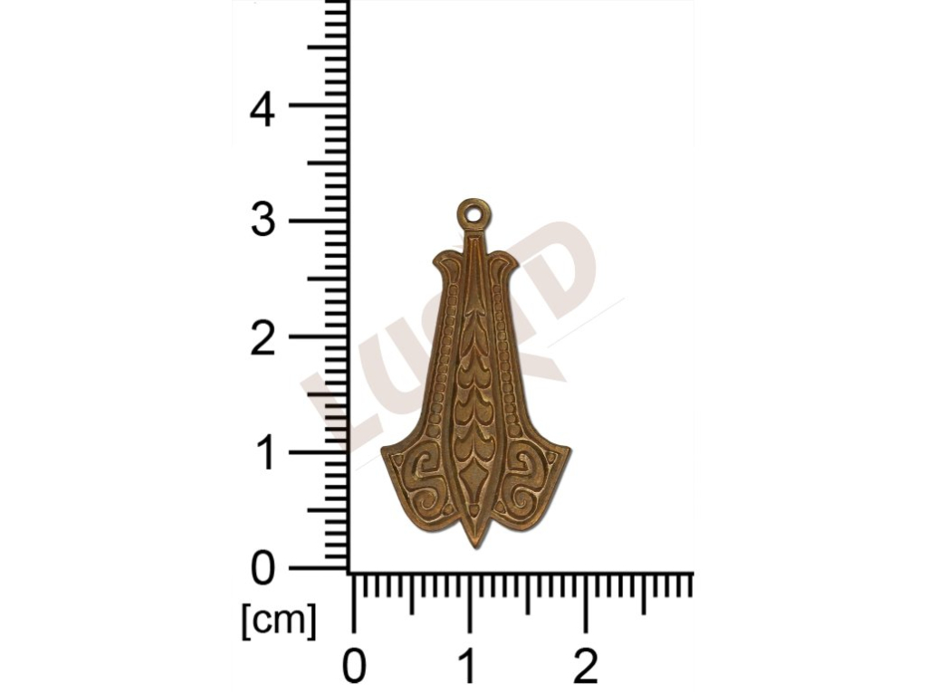 fancy shape other with 1 loop / attaching hole