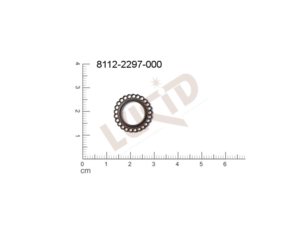 Tvarový výlisek kulatý s více očky (svěšovacími dírkami) 16.0mm