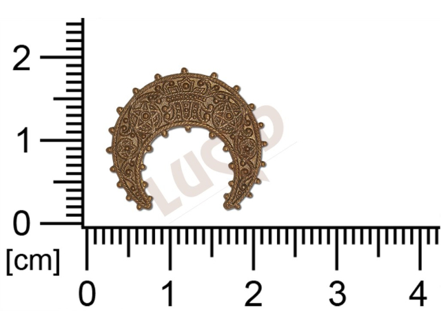 fancy shape halfmoons other without loops / attaching hole