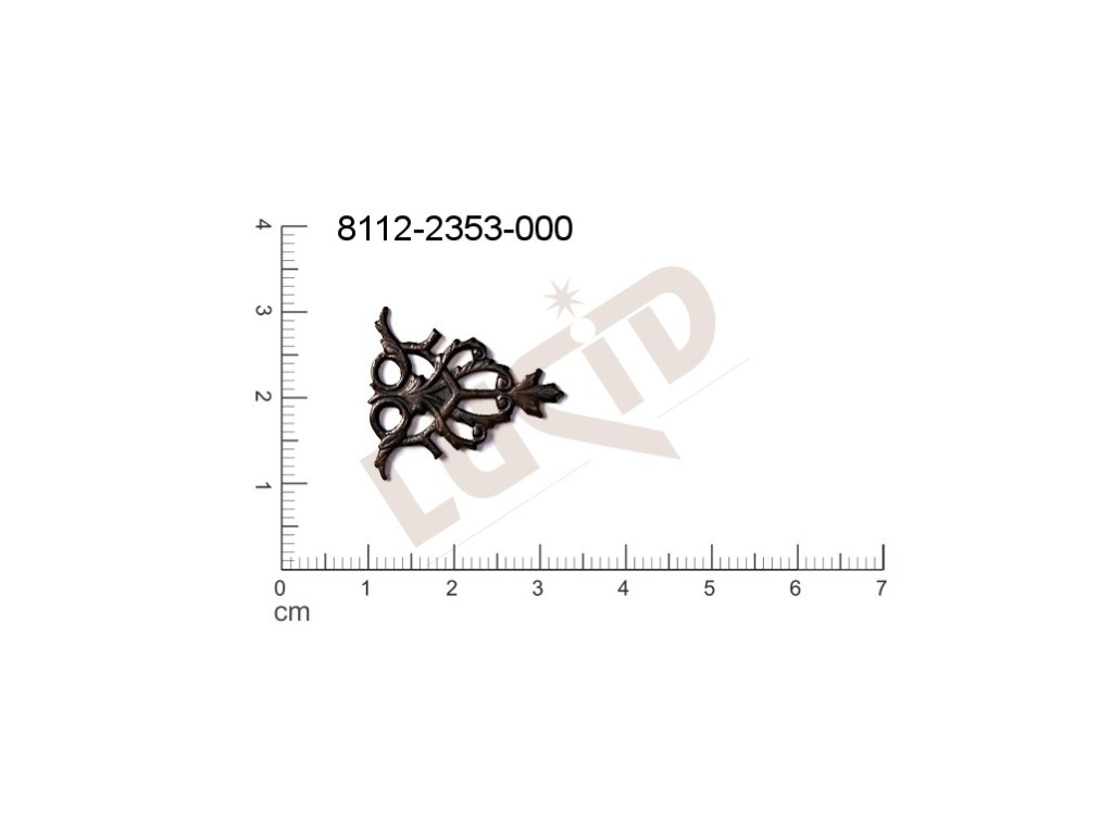 Tvarový výlisek ostatní bez oček (svěšovacích dírek) 24.0x20.0mm