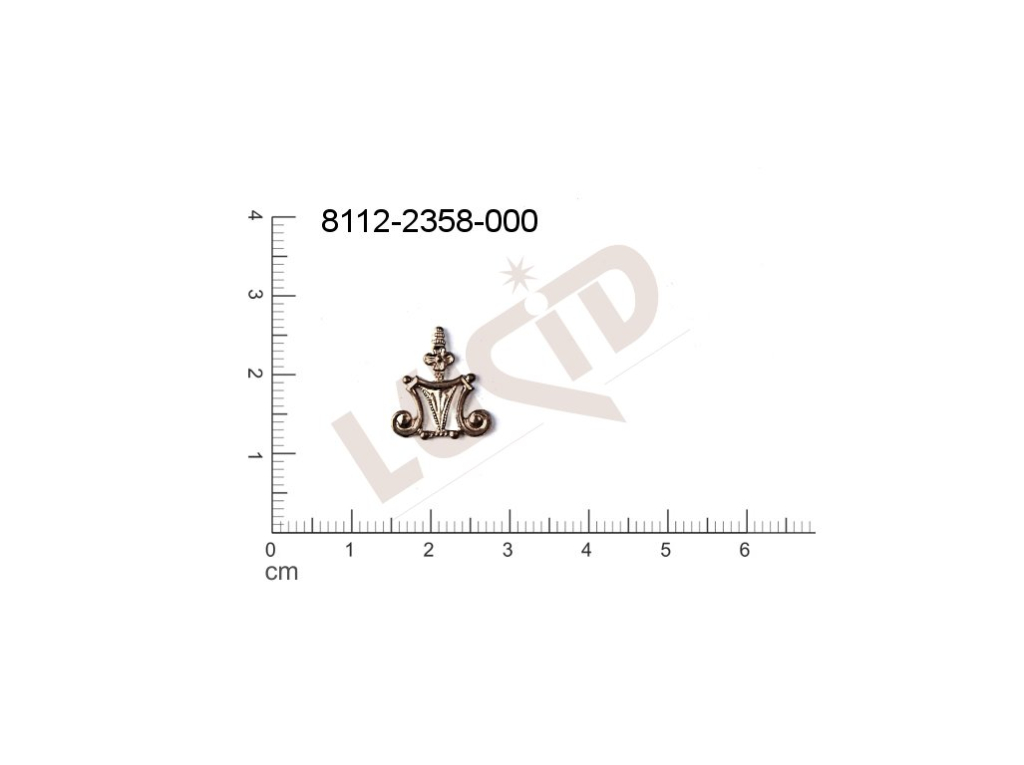 Tvarový výlisek ostatní bez oček (svěšovacích dírek) 14.0x12.0mm