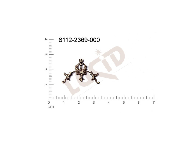 Tvarový výlisek ostatní bez oček (svěšovacích dírek) 25.0x15.0mm