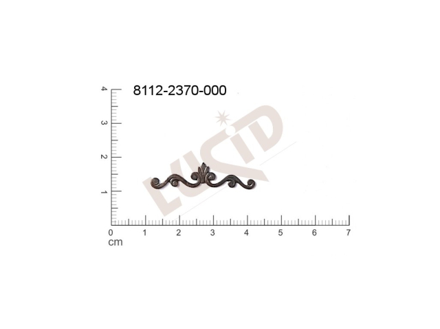 Tvarový výlisek bez oček (svěšovacích dírek) 31.0x9.0mm