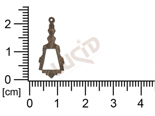 fancy shape other with 1 loop / attaching hole