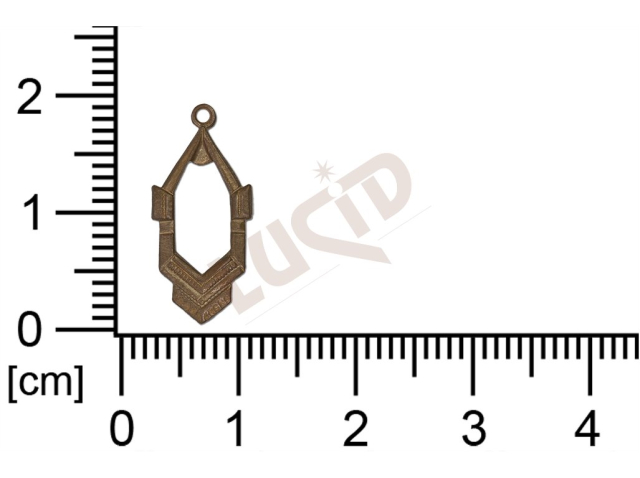 fancy shape other with 1 loop / attaching hole