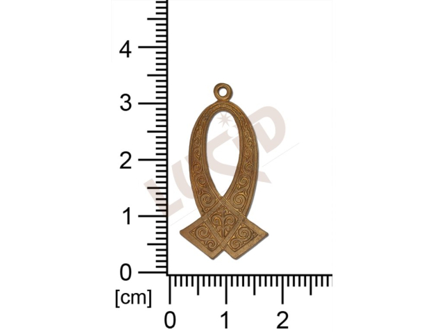 fancy shape other with 1 loop / attaching hole