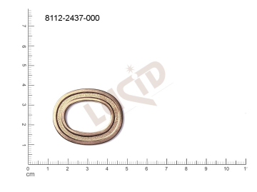 fancy shape oval other without loops / attaching holes 35.0x28.0mm