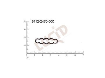 Tvarový výlisek ostatní bez oček (svěšovacích dírek) 28.0x9.0mm