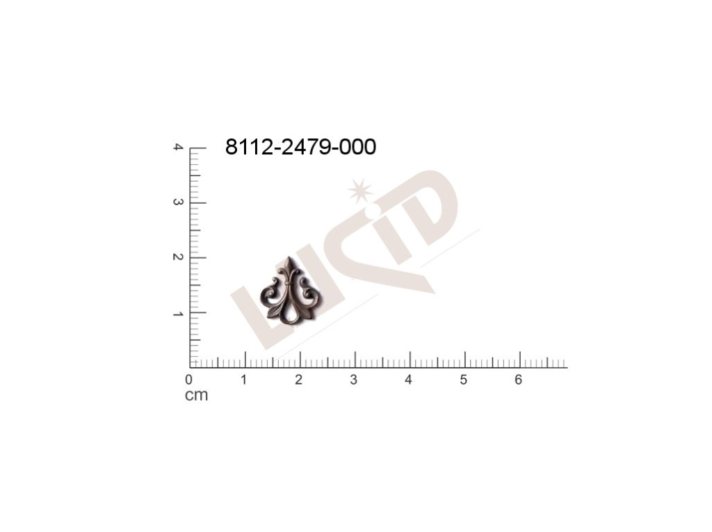 fancy shape other with 1 loop / attaching hole 13.0x11.0mm