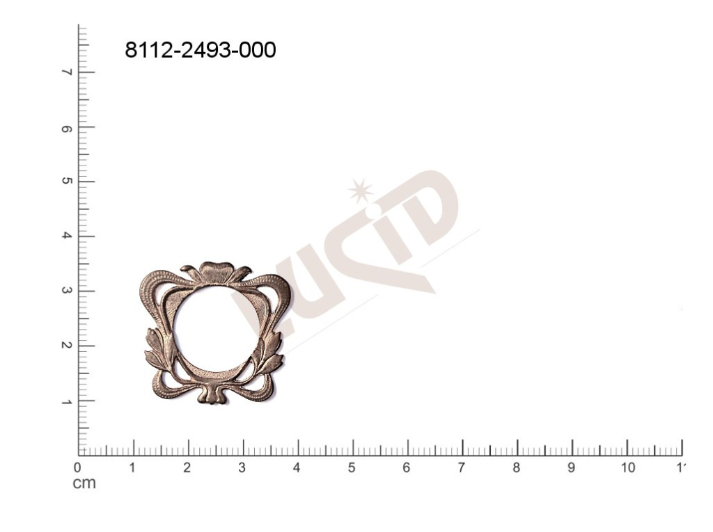 Tvarový výlisek ostatní bez oček (svěšovacích dírek) 28.0x26.0mm