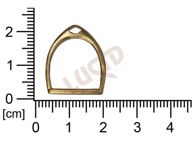 fancy shape other with 1 loop / attaching hole 10.0x9.0mm