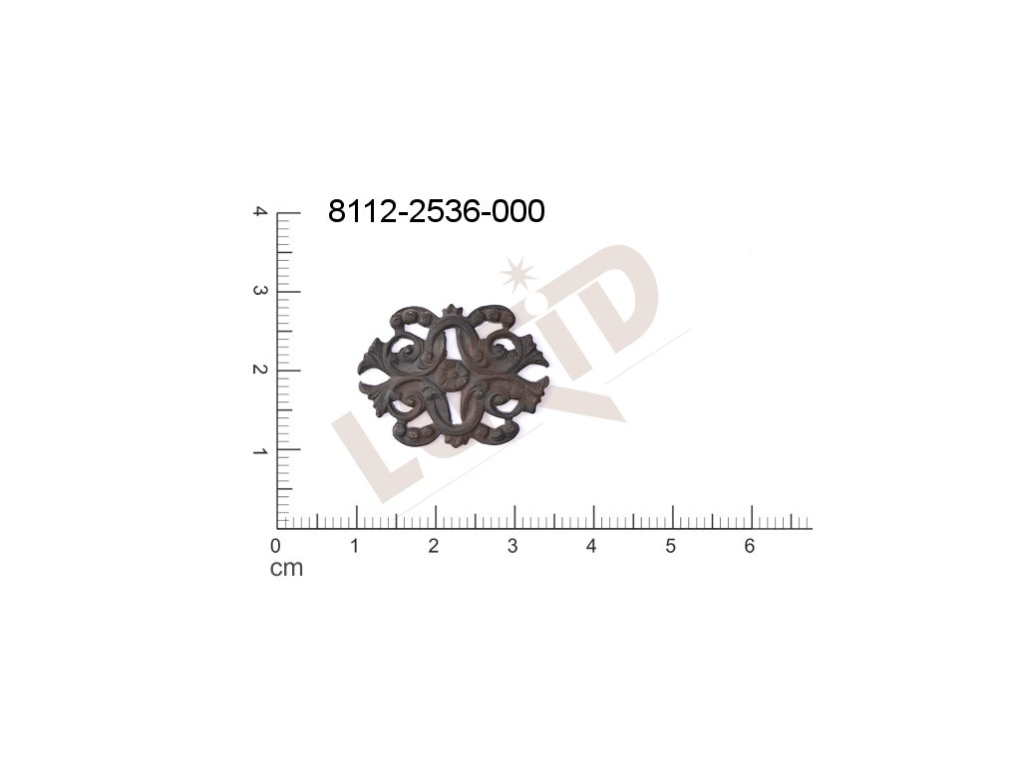 Tvarový výlisek ostatní  bez oček (svěšovacích dírek) 22.0x15.0mm