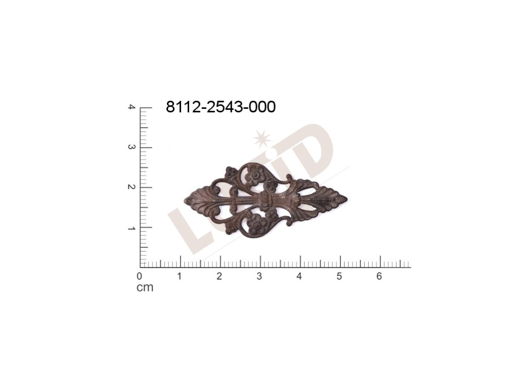 fancy shape other without loops / attaching holes 36.0x17.0mm