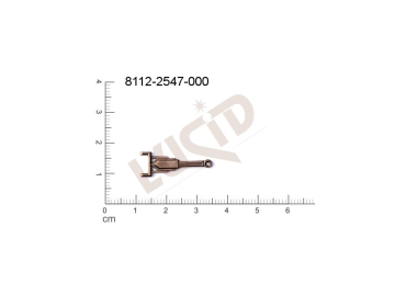 fancy shape other with 1 loop / attaching hole 24.0x8.0mm