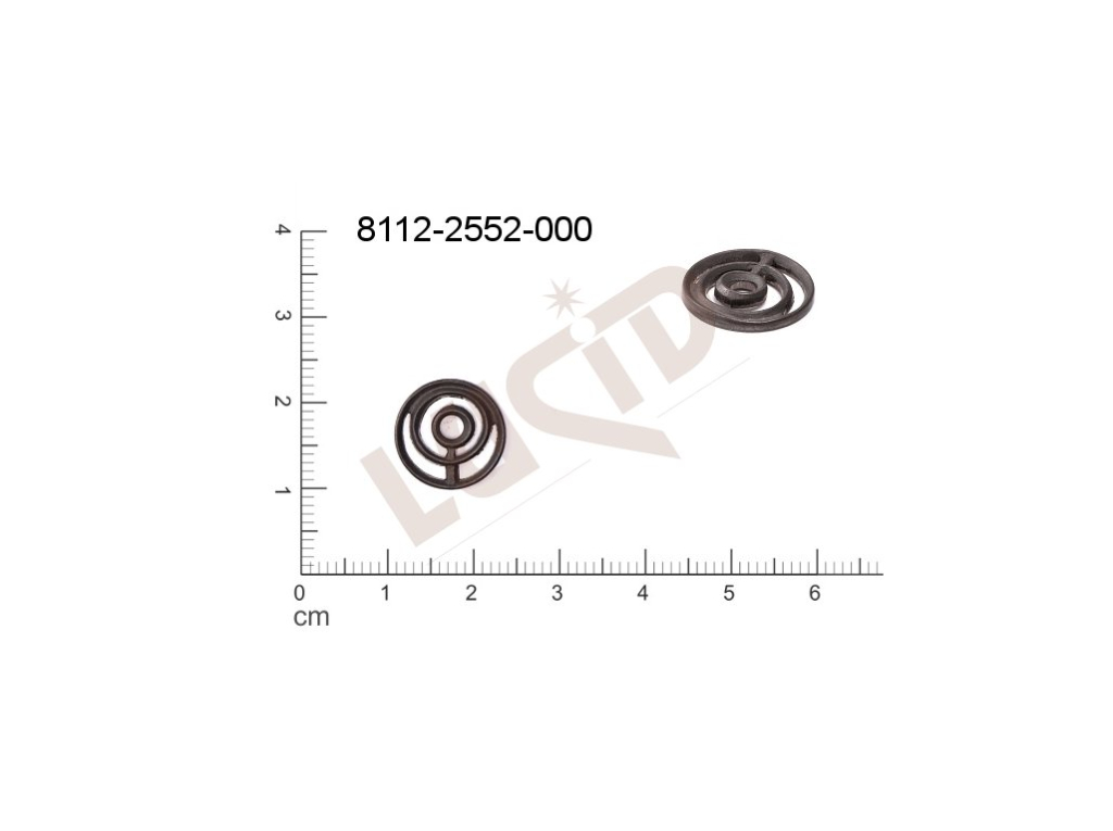 Tvarový výlisek kulatý bez oček (svěšovacích dírek) 11.0mm