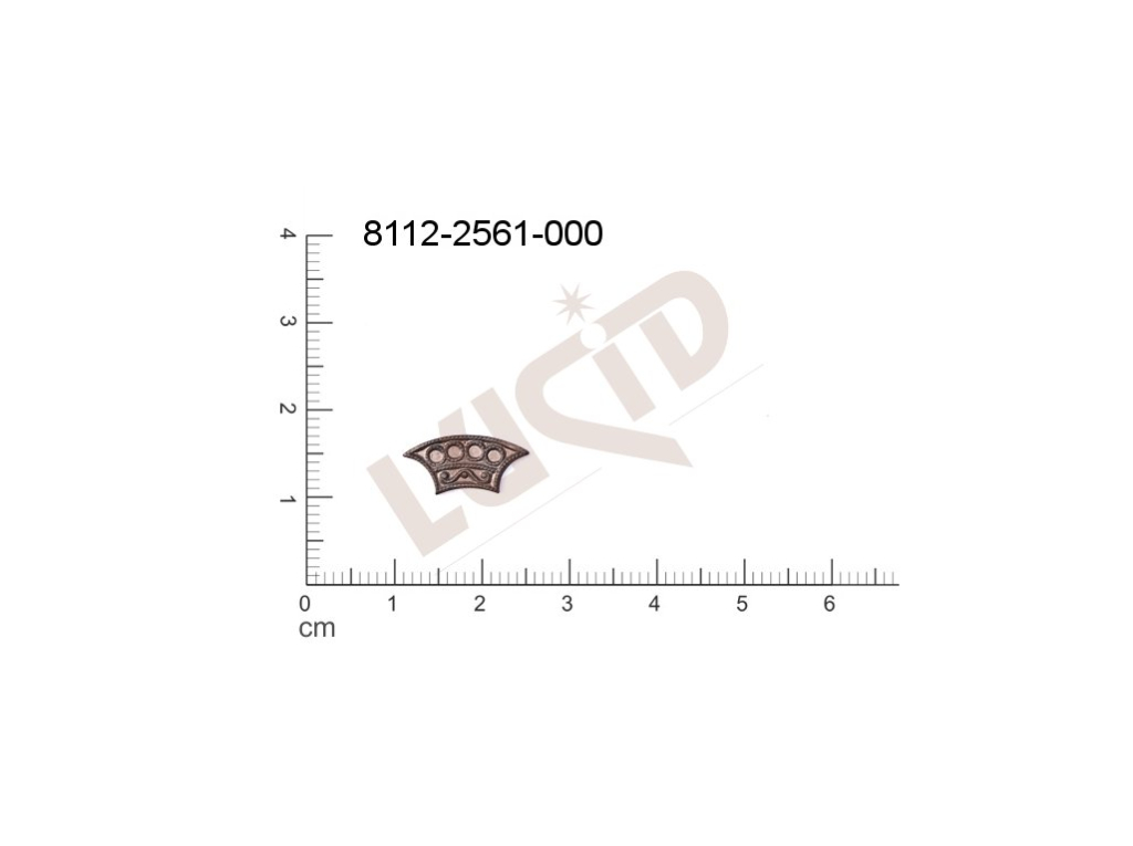 Tvarový výlisek ostatní bez oček (svěšovacích dírek) 13.0x7.0mm