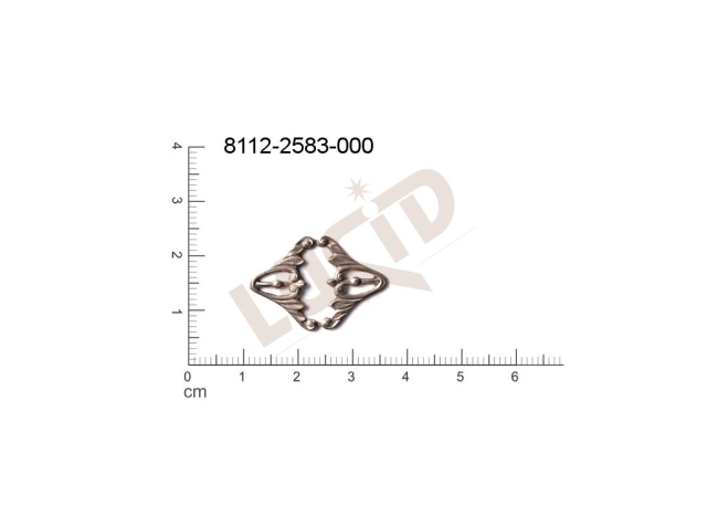 Tvarový výlisek ostatní bez oček (svěšovacích dírek) 25.0x17.0mm