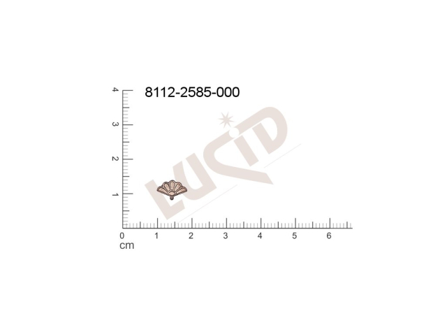 fancy shape fans other without loops / attaching holes 9.0x6.0mm