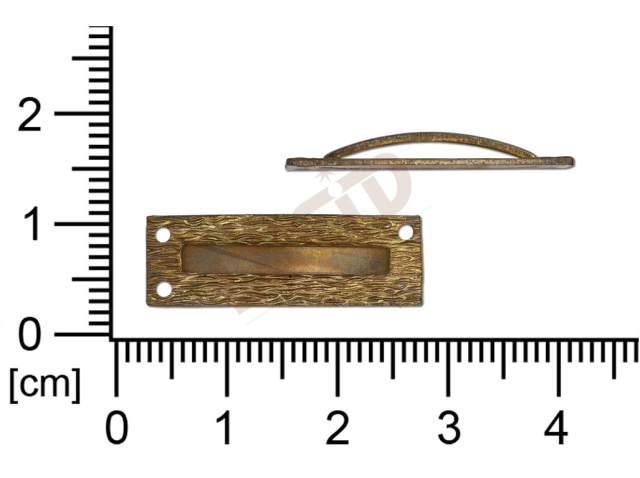 fancy shape quadrangle other with 2 loops / attaching holes 