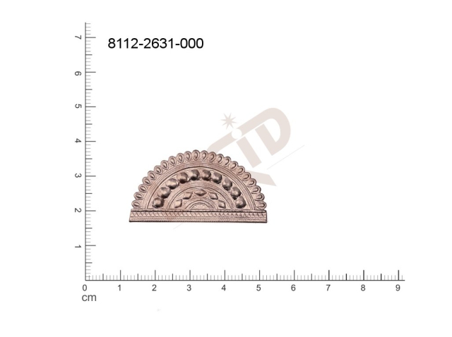 fancy shape other without loops / attaching holes 41.0x21.0mm