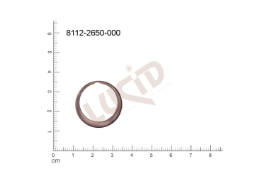 Plochý výsek kulatý bez oček (svěšovacích dírek) 22.0mm