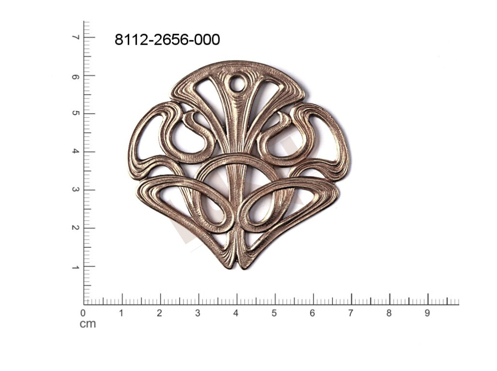 fancy shape other with 1 loop / attaching hole 57.0x54.0mm