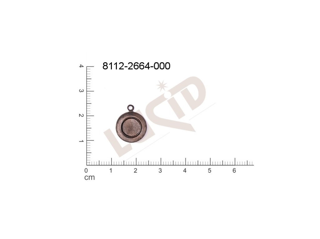 Tvarový výlisek kulatý bez oček (svěšovacích dírek) 14.0x10.0mm