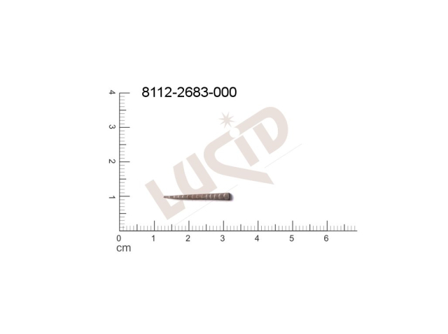 fancy shape triangles other without loops / attaching holes 19.0x2.0mm