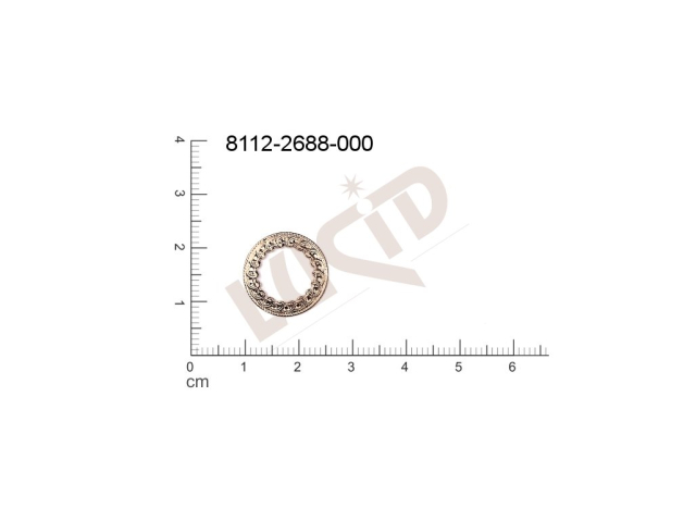 Tvarový výlisek kulatý bez oček (svěšovacích dírek) 17.0mm