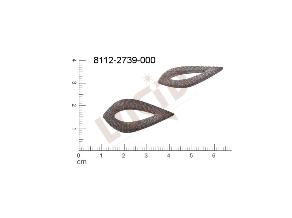 fancy shape drops other without loops / attaching holes 29.0x14.0mm