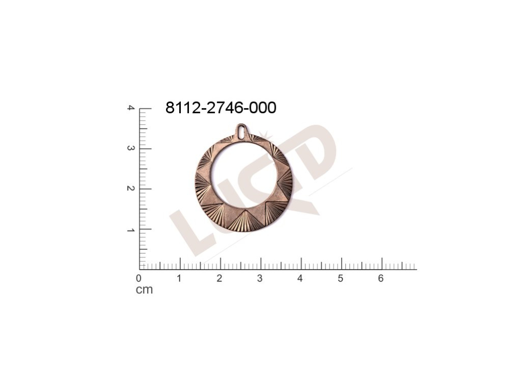 fancy shape round other with 1 loop / attaching hole 26.0x24.0mm